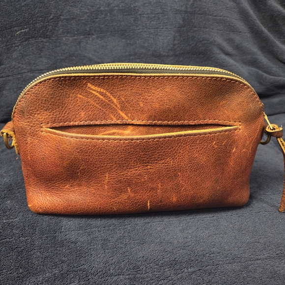 Portland Leather Brown Leather Crossbody - Picture 2 of 8